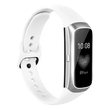 Pulseira Compatível Com Galaxy Fit 1 Sm R370 Silicone Cor Branco