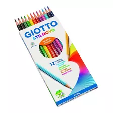 Lapices Giotto Stilnovo X 12 Colores Mina Super Resistente