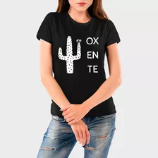 Camiseta Estampada Feminina Oxente Premium 100% Algodão