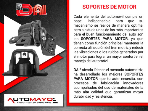 1-repuesto Soporte Motor Tras Dai Peugeot 207 L4 1.4l 00-11 Foto 5