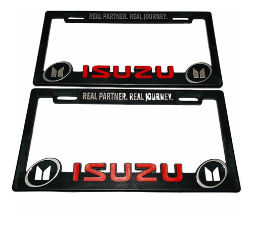 Par (2) Portaplacas Isuzu Foto 2