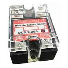 Relé Estado Sólido 25a 220vdc Controle 5-32vdc Dcd2-25a Loti