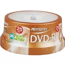 Memorex Dvd R 16x 4.7gb 25 Pack