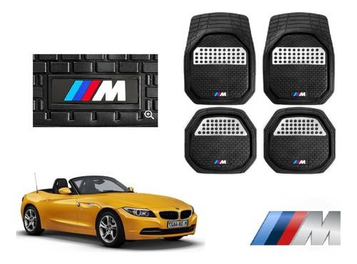 Tapetes 3d Logo Bmw + Cubre Volante Z4 2010 A 2016 2017 2018 Foto 2