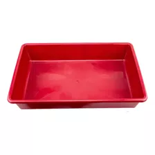 Bandeja Higienica Para Gatos Por Preta Cor Vermelho