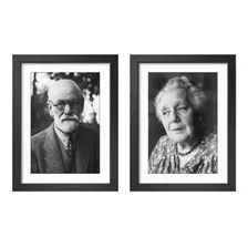 2 Quadros Sigmund Freud Melanie Klein Psicanalise Decoracao