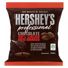 Chocolate Meio Amargo Em Moedas 40% Cacau Professional Hersh