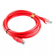 Cable De Red Ftp Powest Patch Cord Blindado Rojo Cat6a 7pies