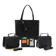 Kit Bolsas Femininas Mini Bag Sacola Carteira Super Promoção