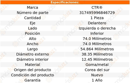 (1) Buje Horquilla Del Izq/der Inf Tucson L4 2.4l 18/21 Ctr Foto 2