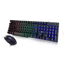  Kit Combo Teclado Mouse Megalite Ctm700 Gaming Rgb Usb