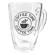 Jogo 10 Caneca Xícara Vidro Transparente Expresso Café 210ml