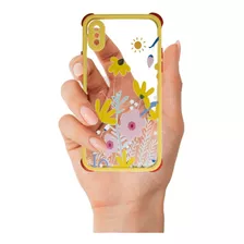 Funda Protector Celular Flores Para Varios Modelos