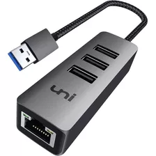 Adaptador Hub Usb 3.0 A Ethernet Uni | 3 Puertos Usb 3.0