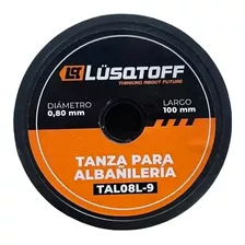 Tanza Hilo Albañil 0,8mm 100mt Naranja Lusqtoff Pack X 6 U