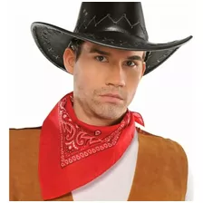 Amscan Disfraz De Alta Riding Cowboy Bandana, Rojo