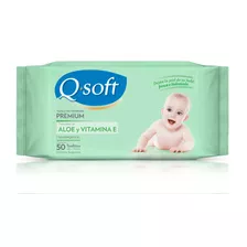 Toallitas Húmedas Q-soft Premium Aloe Vera 50 U