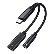 Adaptador Audio 3.5mm Tipo C Carga V2 Certify 1 Año Garantía