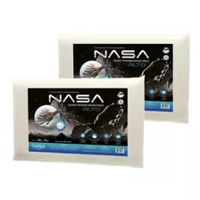 Kit 2 Travesseiro Nasa Alto Viscoelástico Hipoalergênico 