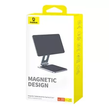 Soporte Magnético Aluminio Baseus Tablet iPad 10.9 11 Gris