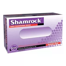 Shamrock 10112-medium-100 Unidades, Guante De Examen De Ltex