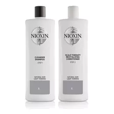 Nioxin Sist 1 Duo Shampoo Y Acondicionador 1 Litro C/u