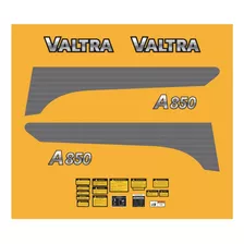 Kit Adesivo Emblema Faixas Etiquetas Trator Valtra A850 