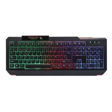 Teclado Gamer Necnon Ngk-minotaur Alambrico Rgb Negro Esp