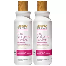 R S Juego De Champ Y Acondicionador Raw Sugar Volume Revive.