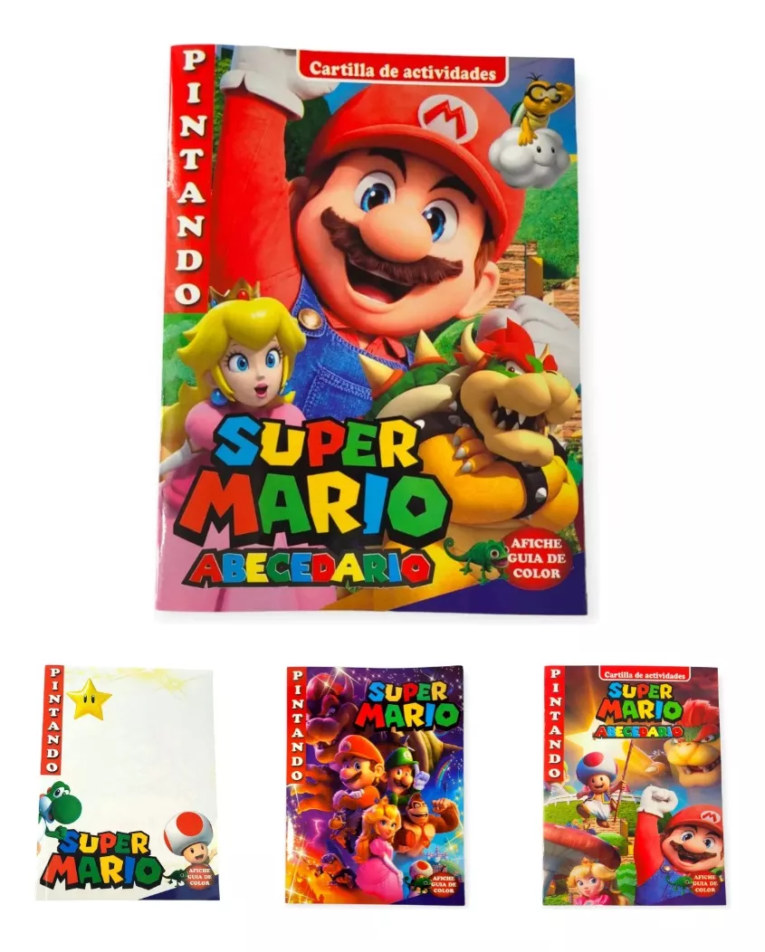 Cartilla Libro Para Pintar Colorear Super Mario Bros