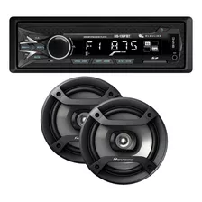 Stereo Bluetooth Usb Aux Am Fm Radio Parlantes Pioneer 6,5