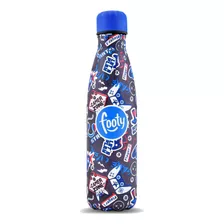 Botella Footy Acero Inoxidable Color Azul