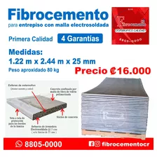 Fibrocemento Para Entrepiso Con Malla Electrosoldada