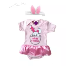 Roupinha Páscoa Bebê Menina Coelhinha + Laço Grátis Promoção