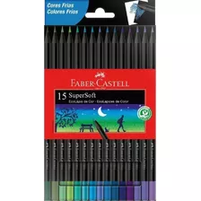 Ecolápices Supersoft X15 Tonos Fríos Faber-castell