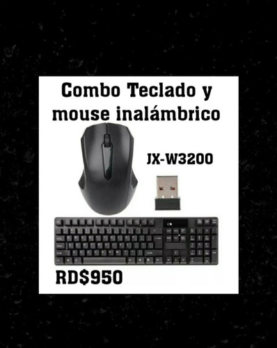 Combo Completo Teclado Y Mouse InalÃ¡mbrico