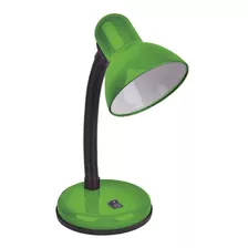 Iluminador Escrivaninha Direcionável Cor Da Cúpula Preto Cor Da Estrutura Verde