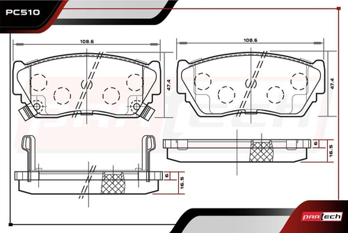 Balatas Delanteras Nissan Nx 2.0l 1993 Foto 2