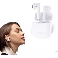 Fone De Ouvido Bluetooth Sem Fio Branco Qualidade Kaidi772