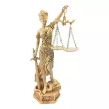 Presente Formatura Direito Estátua Thêmis Deusa Da Justiça Cor Marfim