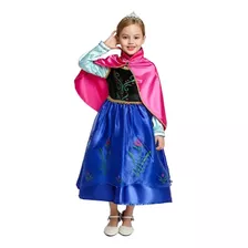 Fantasia Infantil Vestido Anna Princesa Promoção Frozen Ana 