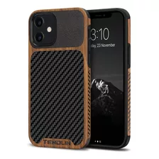 Funda Para iPhone 12 Mini (color Marron-negro)