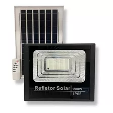 Refletor Holofote Ultra Led Solar 200w Prova D'agua