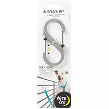 Nite Ize Slidelock Pet S-biner, Mosquetón De Bloqueo De Acer