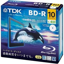 Tdk Blu-ray Bd-r Disco | 25 gb 4 x Velocidad 10 unidades En 