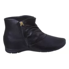 Bota Feminina Comfortflex Salto Baixo Confortavel Macia Nova