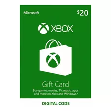 Tarjeta De Regalo De Microsoft Tarjeta Xbox Live En Dólares Estadounidenses