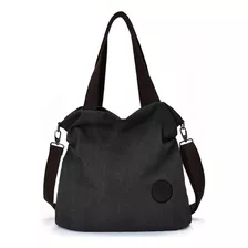 Bolso Multifuncional Para Mujer Estilo Urbano De Moda Color Negro