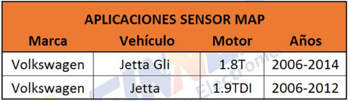 Sensor Map Volkswagen Jetta Gli 1.8t Jetta 1.9tdi Foto 6