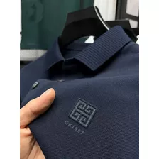 Camisa Polo Masculina Com Estampagem De Algodão/camisa Polo